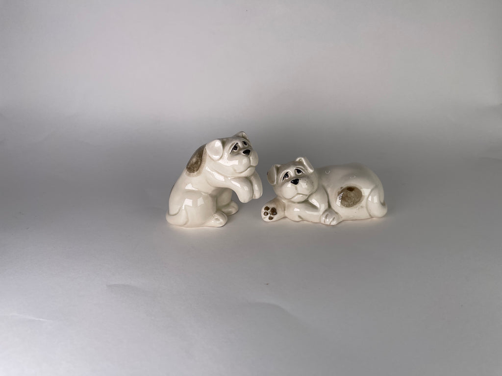 Curated Antique Salt & Pepper Set