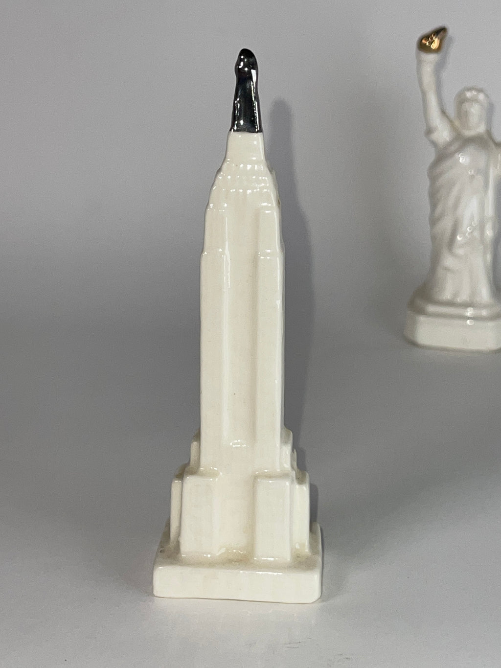 Mini Statue of Liberty & Empire State Building Ceramic Pair