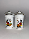 Vintage Chef Mickey Ceramic Salt & Pepper Shakers