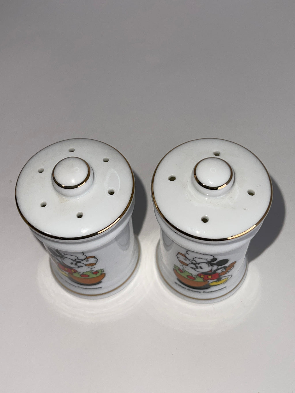 Vintage Chef Mickey Ceramic Salt & Pepper Shakers