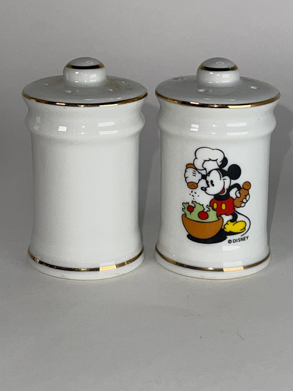 Vintage Chef Mickey Ceramic Salt & Pepper Shakers